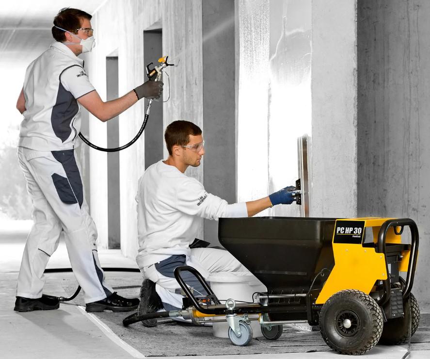 Механизированное нанесение шпаклевки: выгода для профессионалов