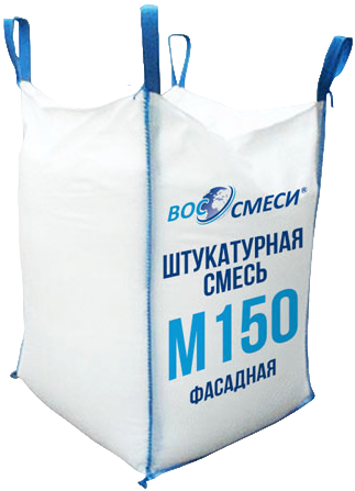 Фасадная штукатурная смесь М150 для машинного нанесения в биг-бегах МКР
