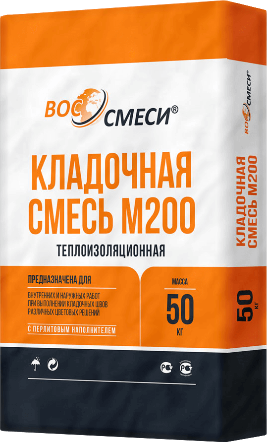 Теплая кладочная смесь М200 Теплая кладочная смесь М200