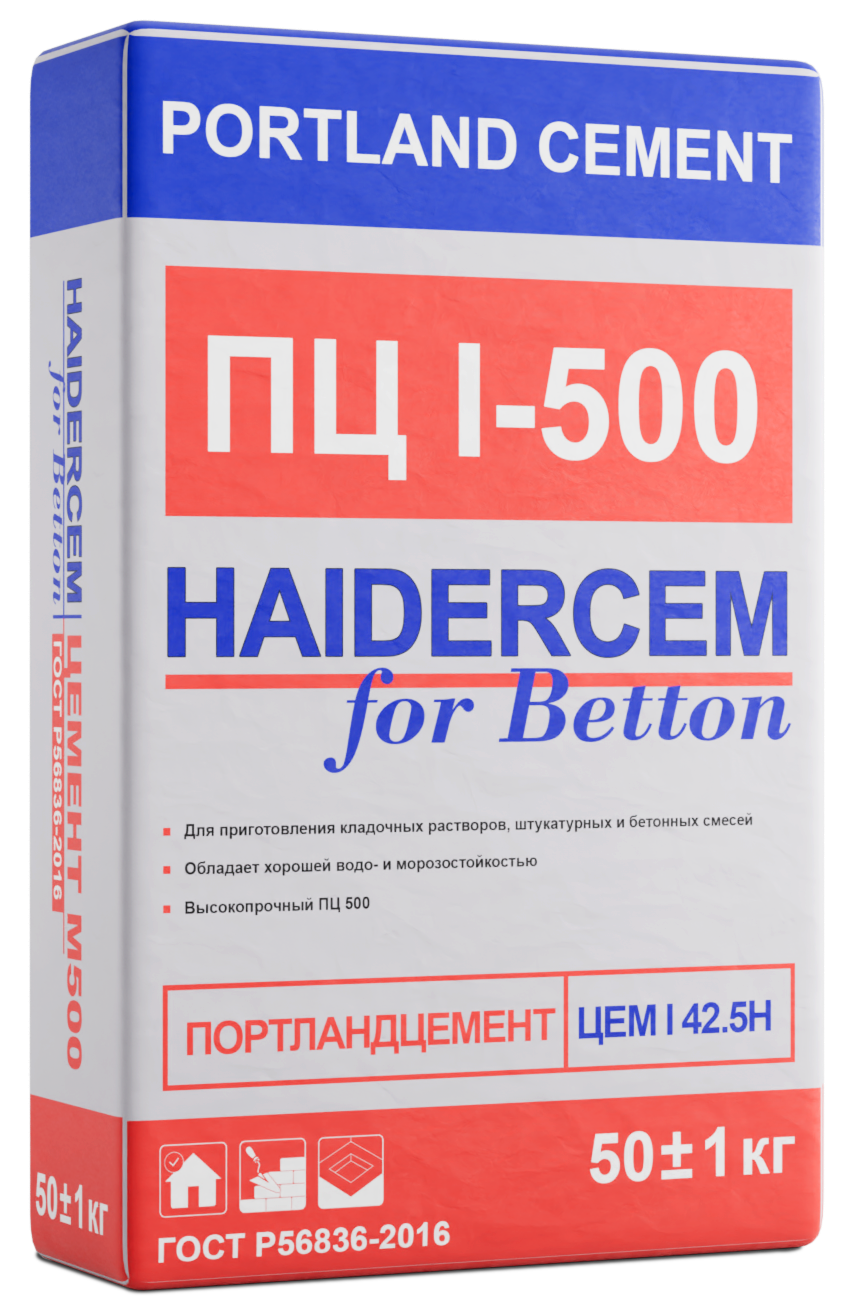 Портландцемент М500 (ЦЕМ I 42,5Н) "HAIDERCEM" 50 кг - Официальный сайт ...