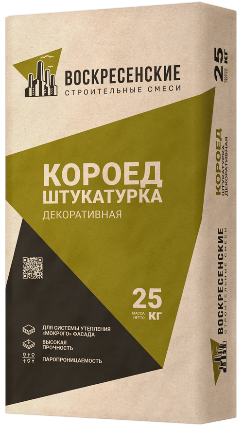 Декоративная штукатурка Короед 25 кг