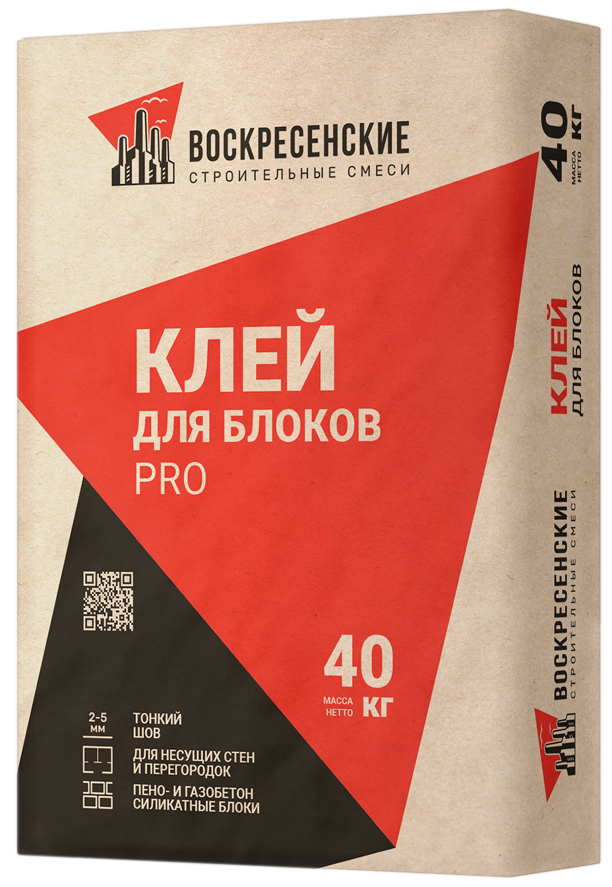 Клей монтажный летний для блоков 40 кг