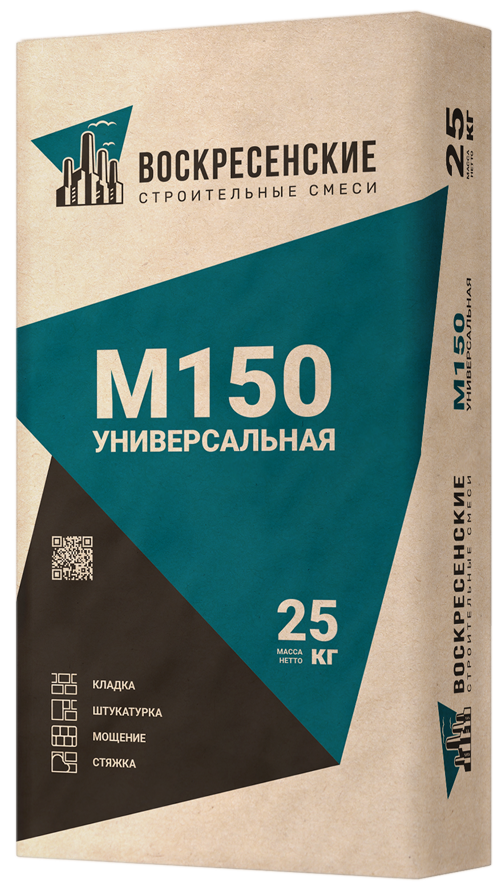 Смесь цементно-песчаная М150 (ЦПС) 25 кг