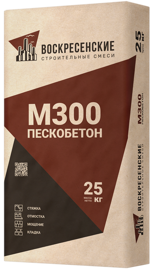 Смесь цементно-песчаная М300 (ЦПС) 25 кг