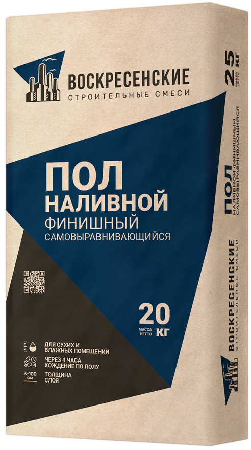 Наливной пол Финишный самовыравнивающийся 20 кг