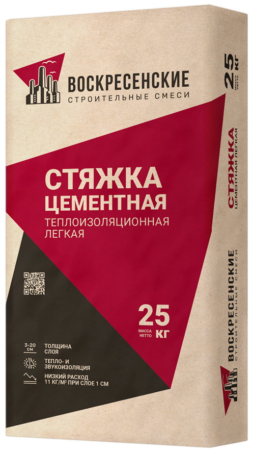 Стяжка лёгкая цементная